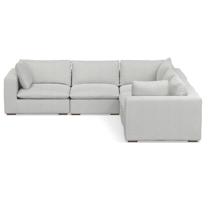 Jasmine - Corner Sectional Sofa - Cloud Gray