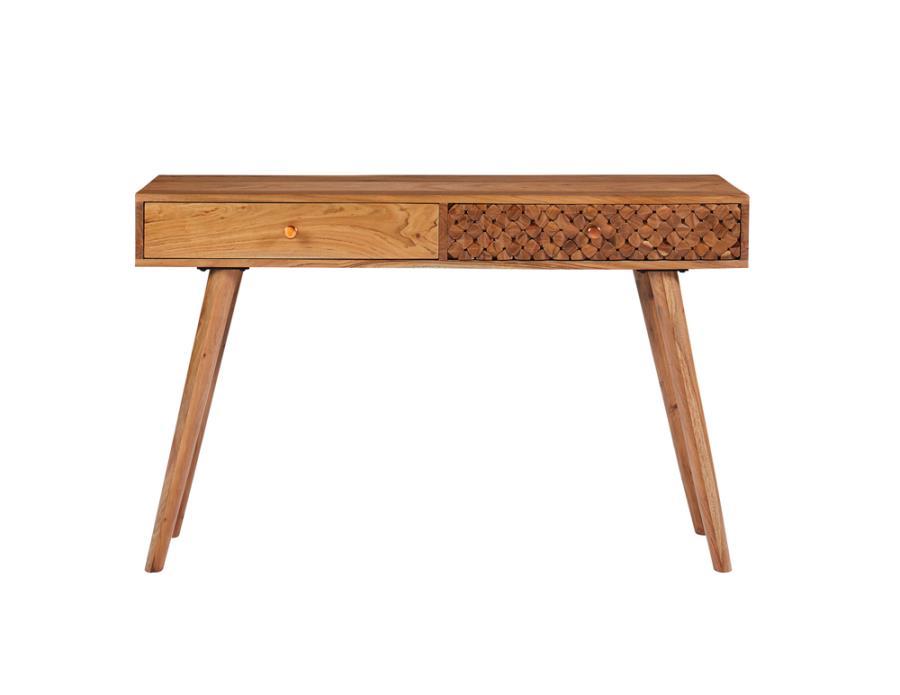 2-drawer Console Table Natural Brown