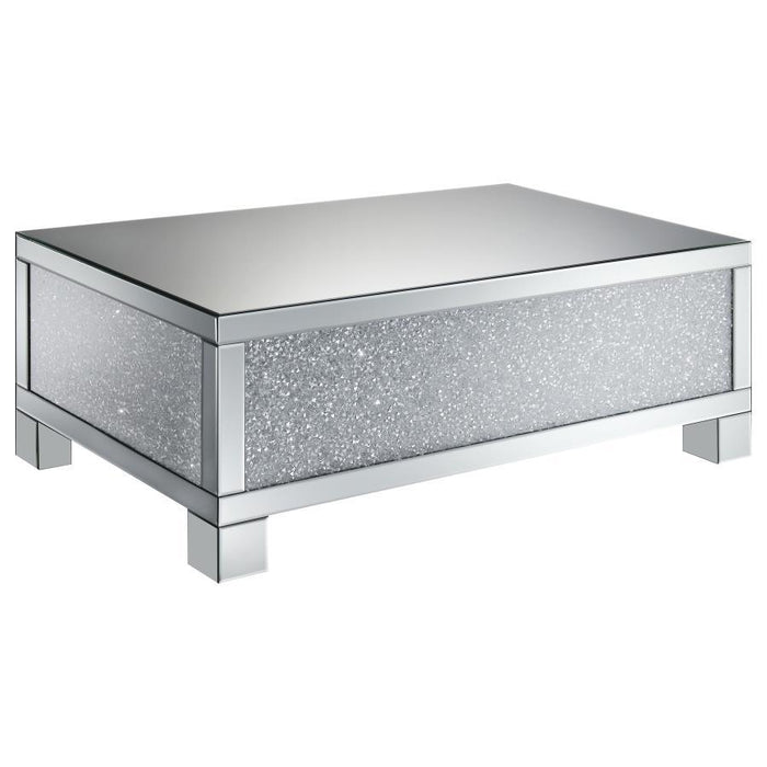 Rectangular Coffee Table Clear Mirror