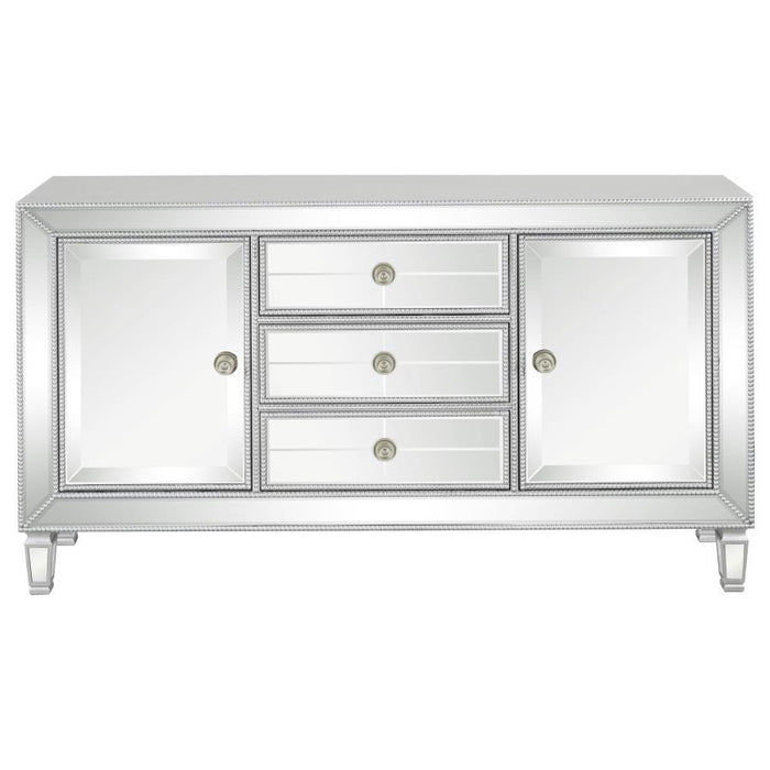 3-drawer Accent Cabinet Silver