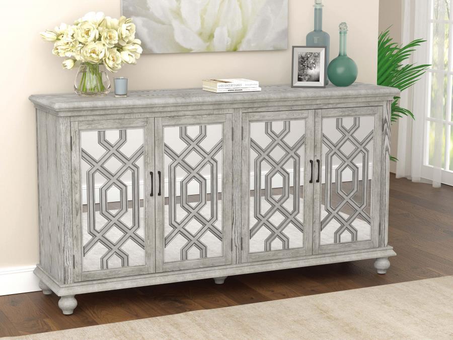 4-door Accent Cabinet Antique White