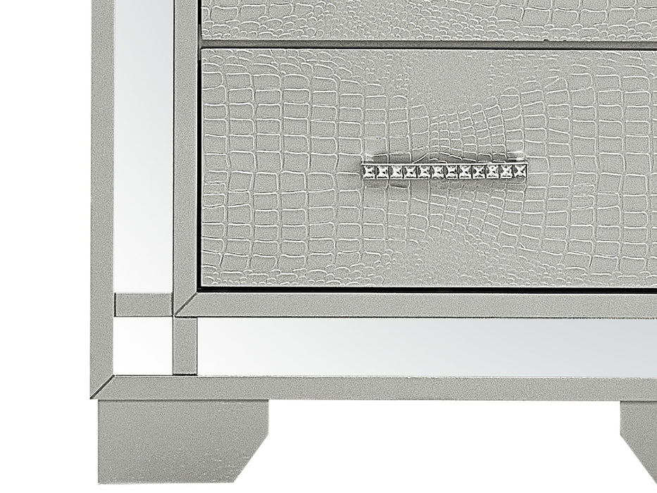 Madison - G6600-N Nightstand - Silver Champagne