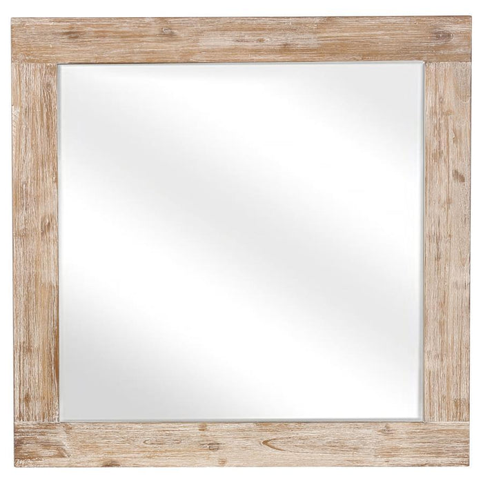 Marlow Collection - Marlow Rectangular Mirror Rough Sawn Multi