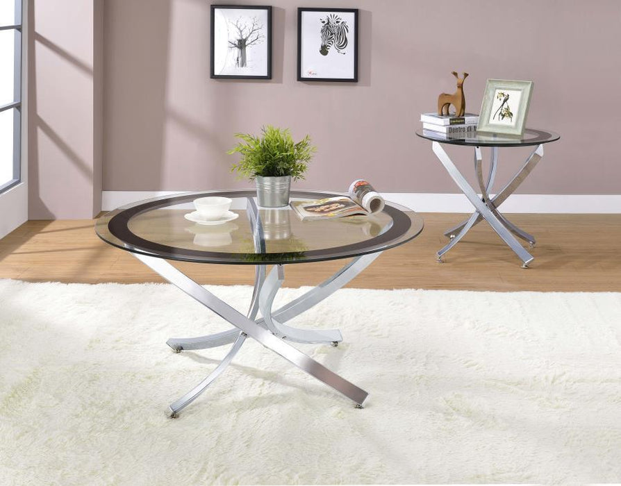 Brooke - Glass Top Coffee Table