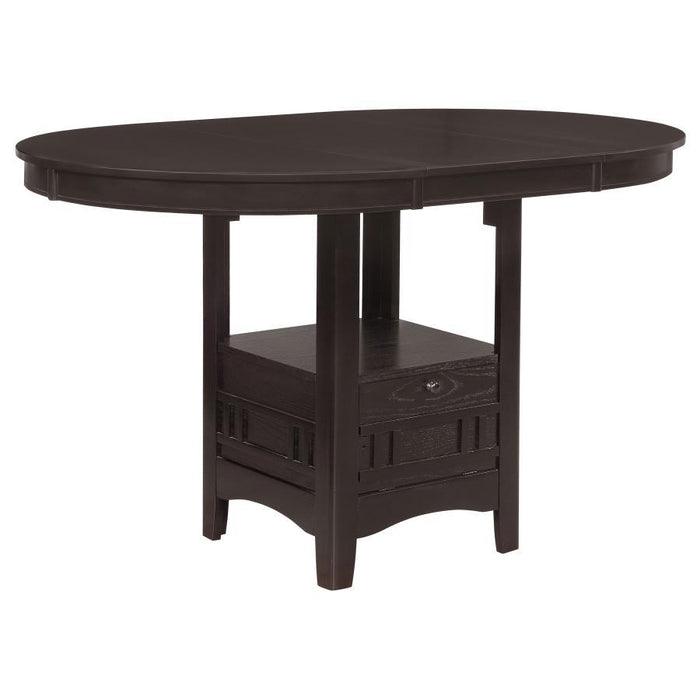 Lavon Collection - Lavon Oval Counter Height Table Espresso