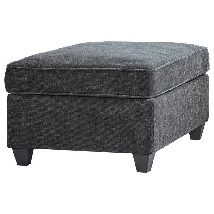 Dark Grey - Mccord Upholstered Ottoman Dark Grey