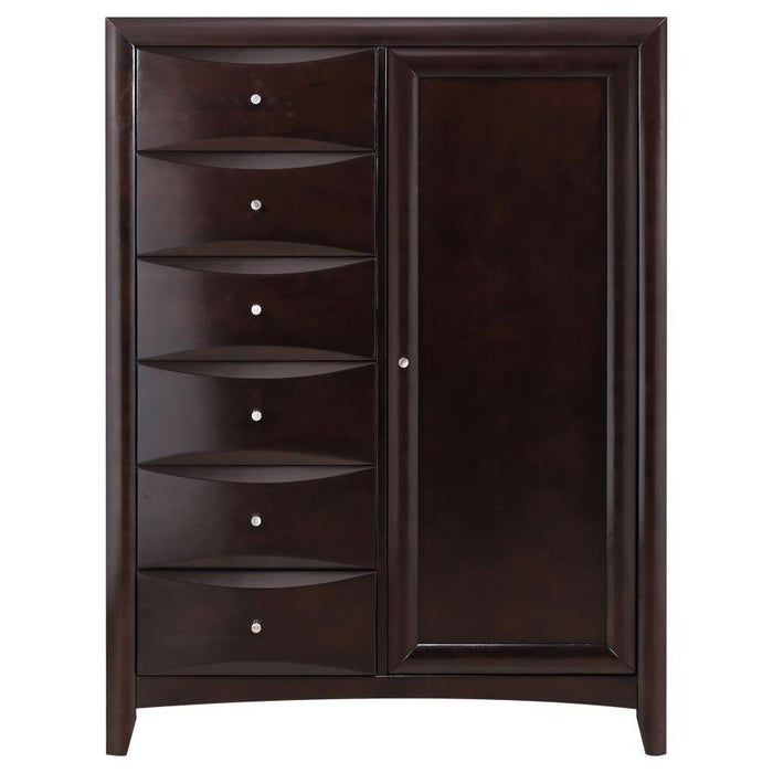 Phoenix Collection - Phoenix 6-drawer Man's Chest Deep Cappuccino