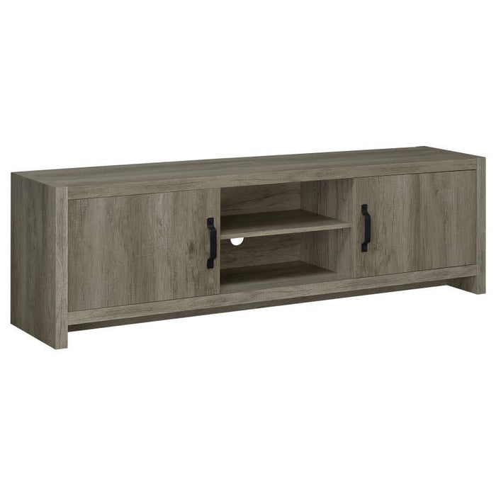 2-door Tv Console Grey Driftwood