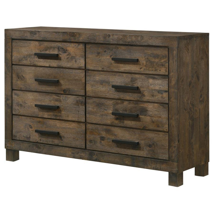 Woodmont Collection - Woodmont 8-drawer Dresser Rustic Golden Brown