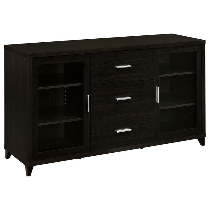 Living Room : Tv Consoles - 2-door Tv Stand With Adjustable Shelves Cappuccino