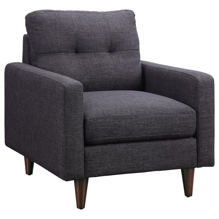 Grey - Watsonville Tufted Back Chair Grey