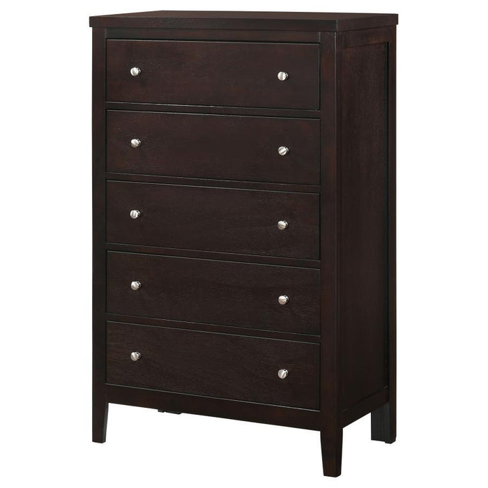 Carlton Collection - Carlton 5-drawer Rectangular Chest Cappuccino