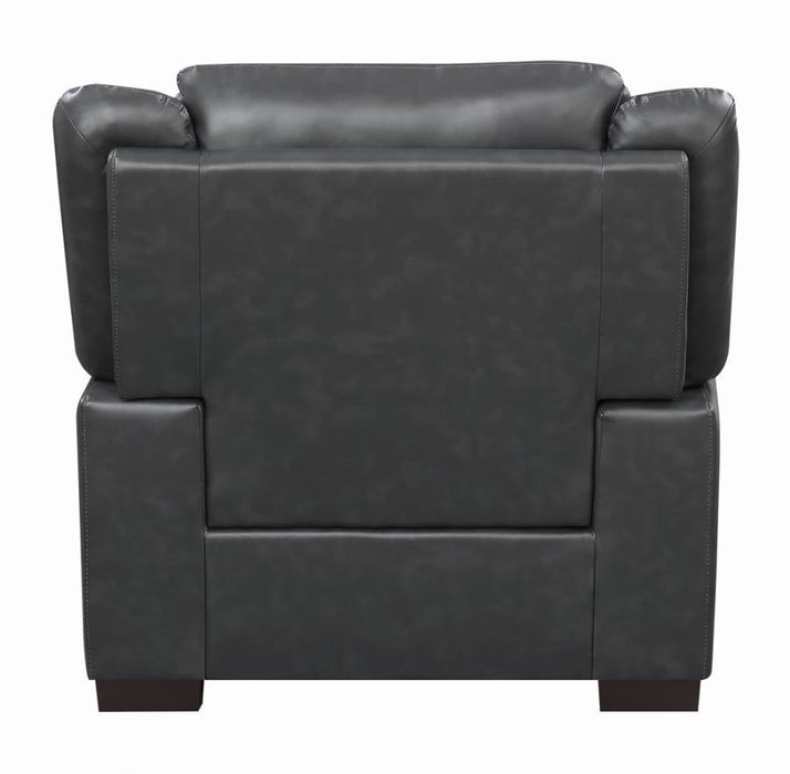 Grey - Arabella Pillow Top Upholstered Chair Grey