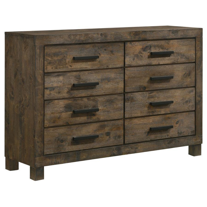 Woodmont Collection - Woodmont 8-drawer Dresser Rustic Golden Brown