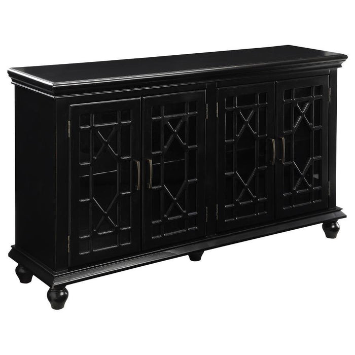 N/a - 4-door Accent Cabinet Black