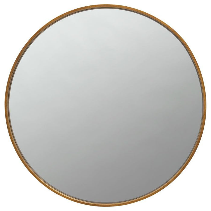 Round Mirror Brass