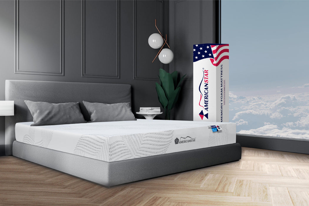 Capella 8" Memory Foam Medium Mattress Queen - Suggested for Back Sleepers