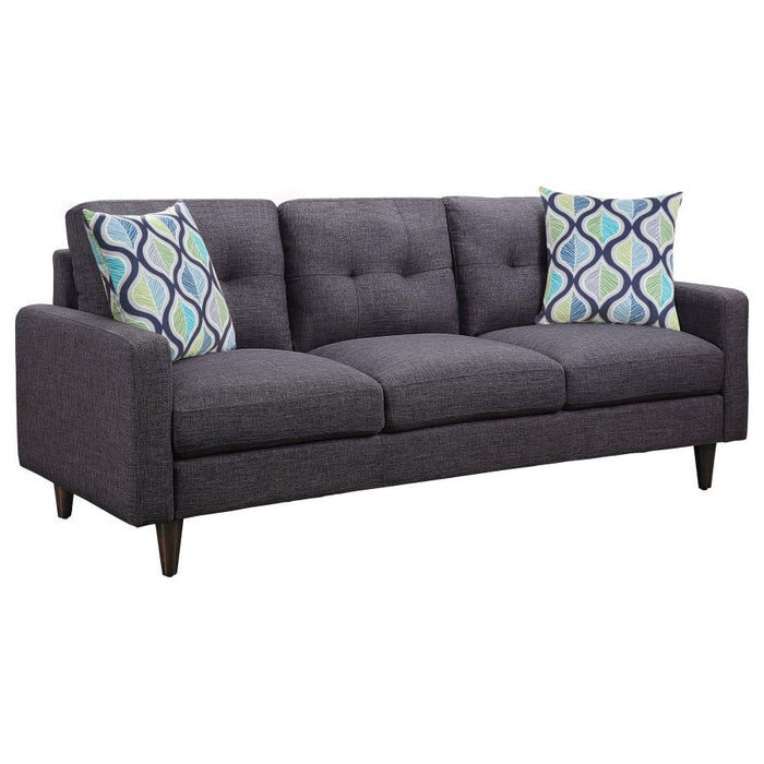 Grey - Watsonville Tufted Back Sofa Grey