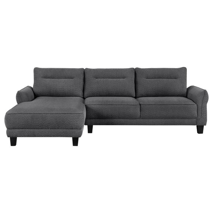 Caspian - Upholstered Curved Arms Sectional Sofa