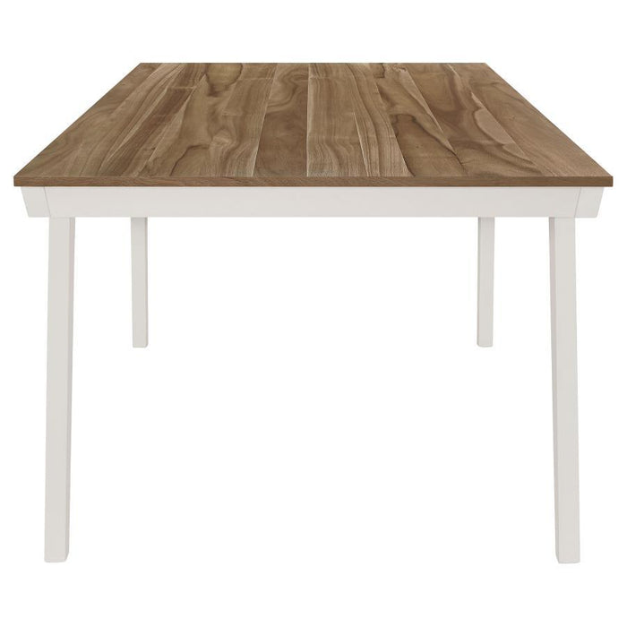 Nogales - Dining Table - Natural Acacia / White