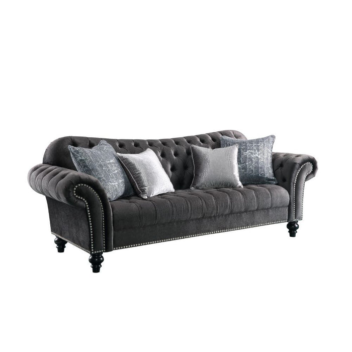 Gaura - Sofa - Dark Gray Velvet