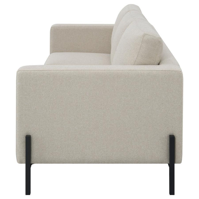 Tilly - Upholstered Track Arms Sofa - Oatmeal