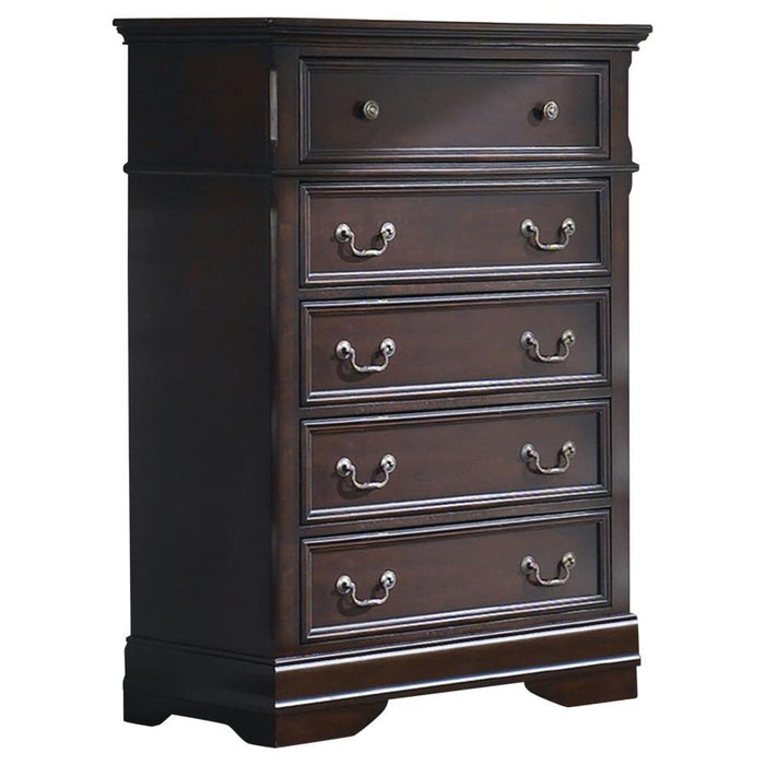 Cambridge Collection - Cambridge 5-drawer Rectangular Chest Cappuccino