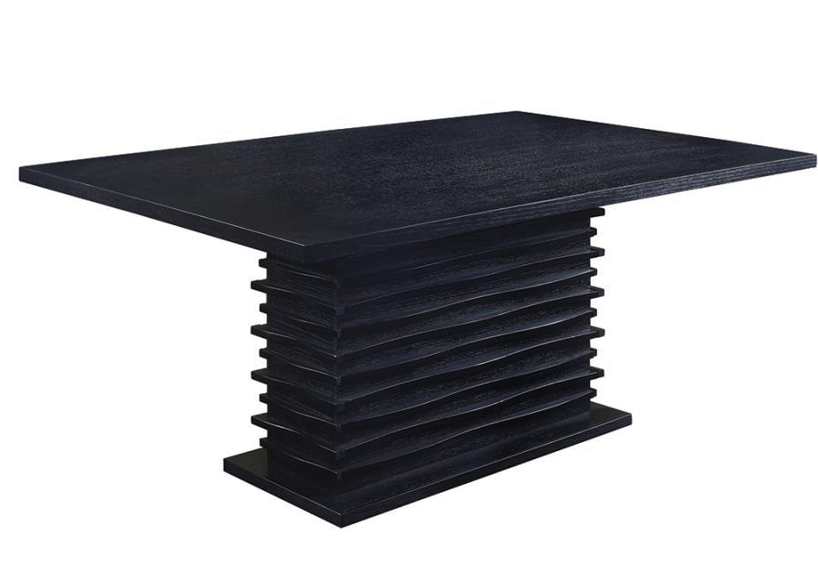 Stanton Collection - Stanton Contemporary Black Rectangular Dining Table