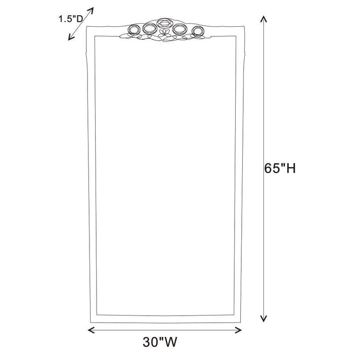 Sylvie - Rectangular Floor Mirror