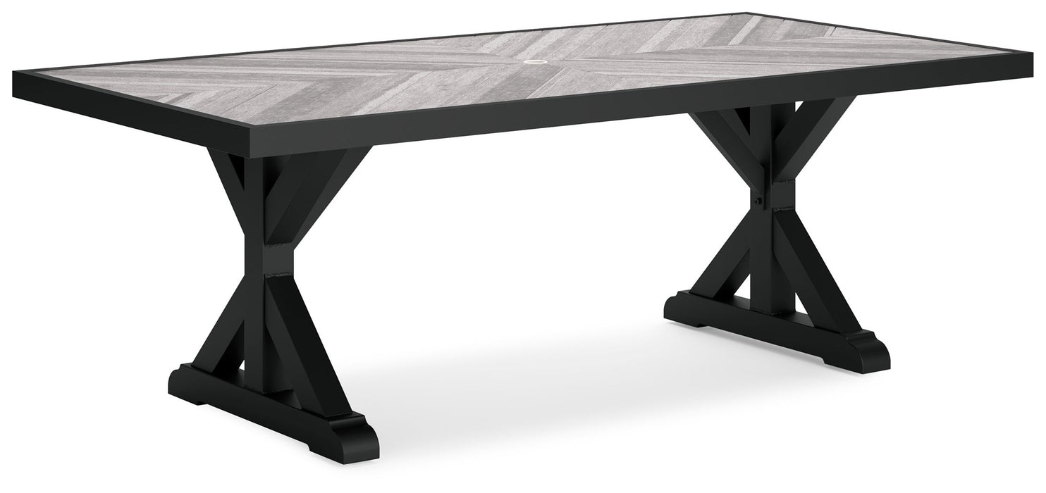 Beachcroft - Rect Dining Table W/Umb Opt