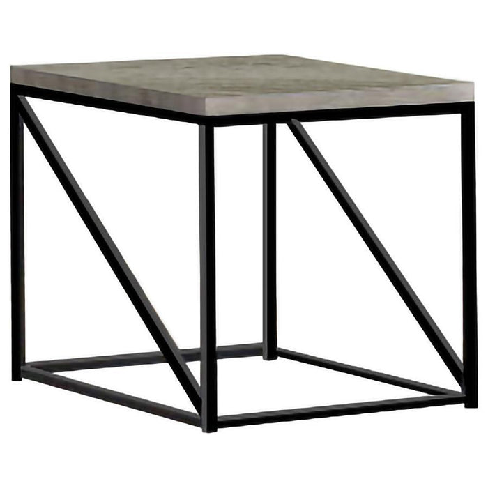 Square End Table Sonoma Grey