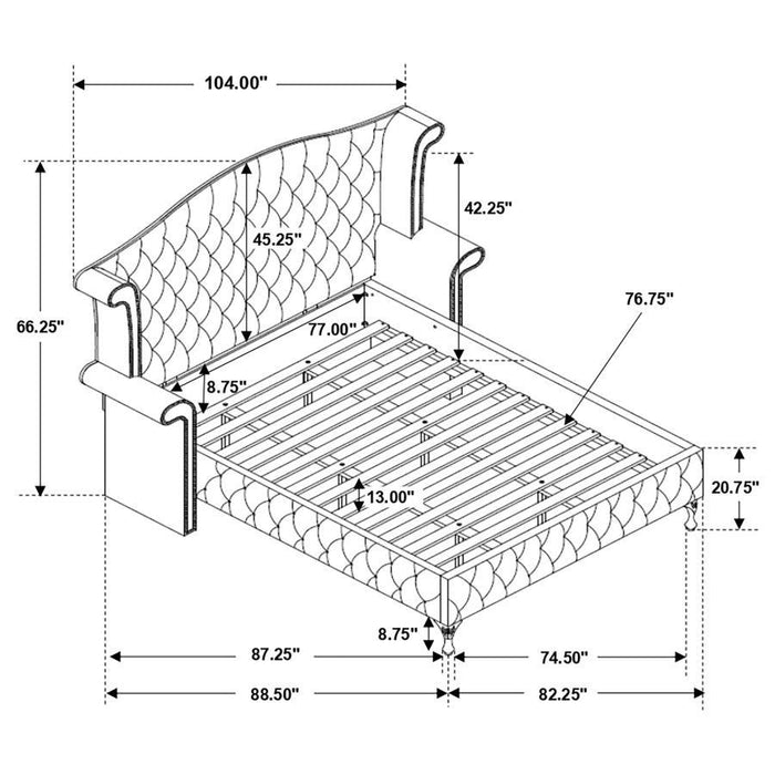 Deanna - Tufted Upholstered Bed