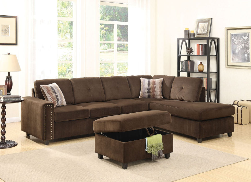 Belville - Sectional Sofa (Reversible w/Pillows)