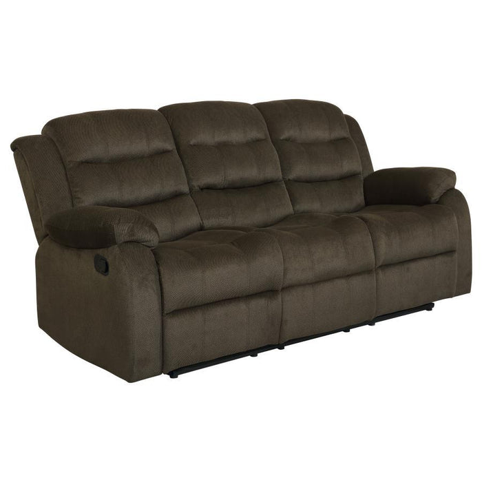 Rodman Motion Collection - Olive Brown - Rodman Pillow Top Arm Motion Sofa Olive Brown