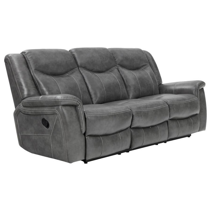 Conrad Motion Collection - Grey - Conrad Upholstered Motion Sofa Cool Grey