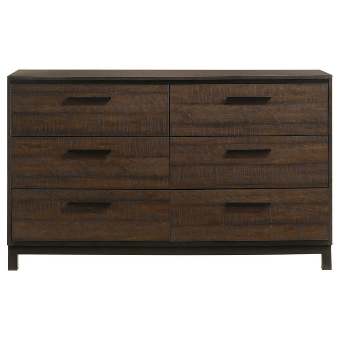 Edmonton - 6-Drawer Dresser - Rustic Tobacco