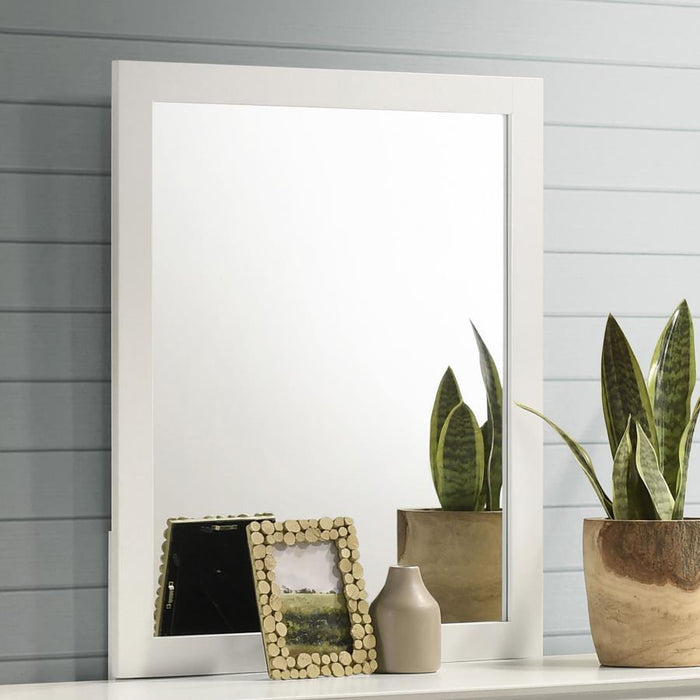 Selena Collection - Selena Rectangular Dresser Mirror White