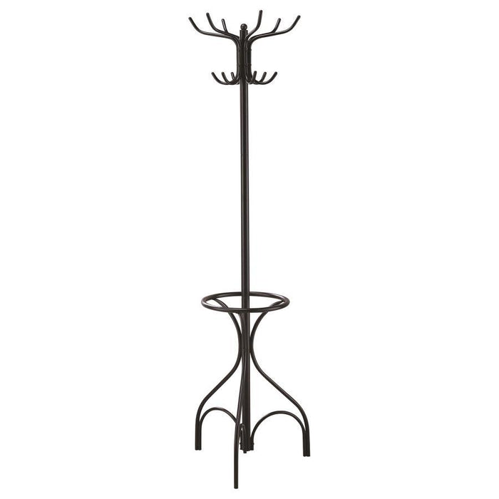 Coat Rack With 12 Hooks Black