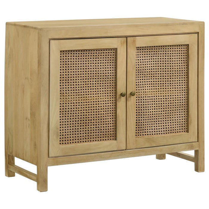 Zamora - Woven Cane Doors Accent Cabinet