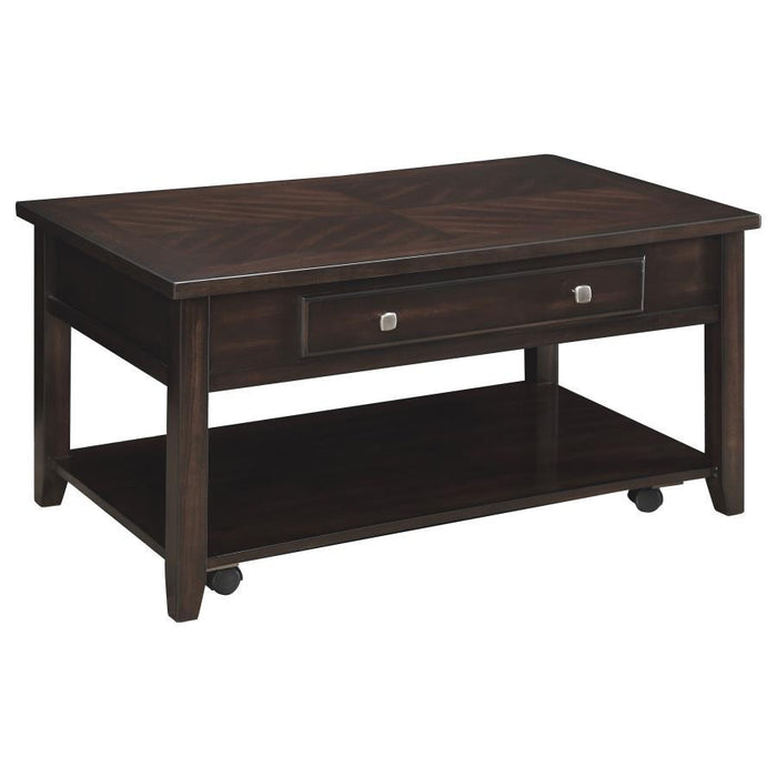 Rectangular Lift Top Coffee Table Walnut