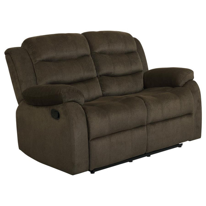 Rodman Motion Collection - Olive Brown - Rodman Pillow Top Arm Motion Loveseat Olive Brown