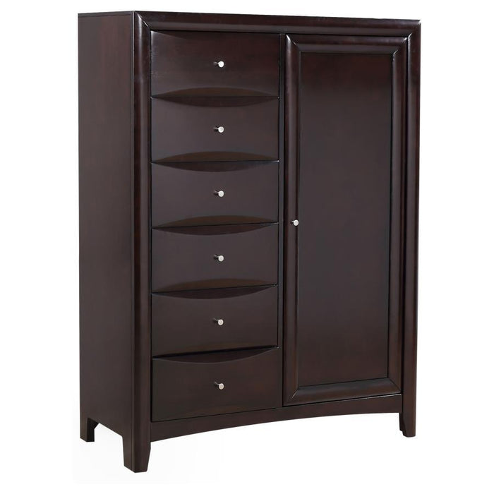 Phoenix Collection - Phoenix 6-drawer Man's Chest Deep Cappuccino