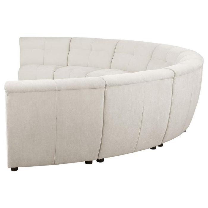 Charlotte - Upholstered Curved Modular Sectional Sofa