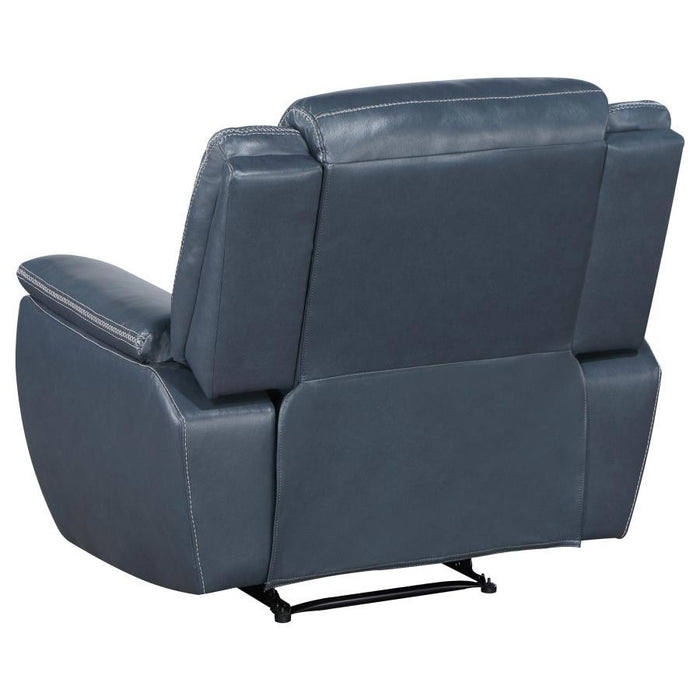 Sloane - Upholstered Motion Recliner Chair - Blue