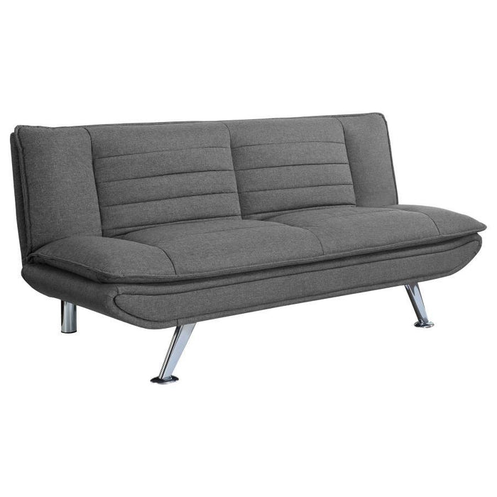 Grey - Julian Upholstered Sofa Bed With Pillow-top Seating Grey