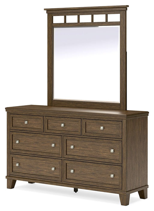 Shawbeck - Medium Brown - Dresser And Mirror