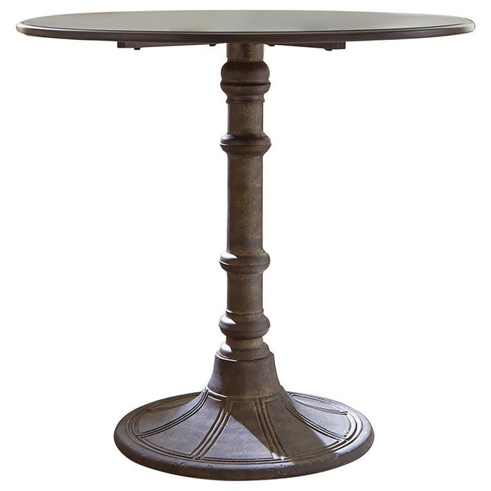 Oswego Collection - Oswego Round Bistro Dining Table Bronze