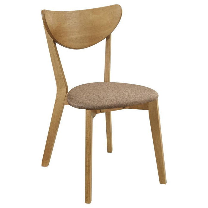 Elowen - Dining Side Chair (Set of 2) - Light Walnut And Brown