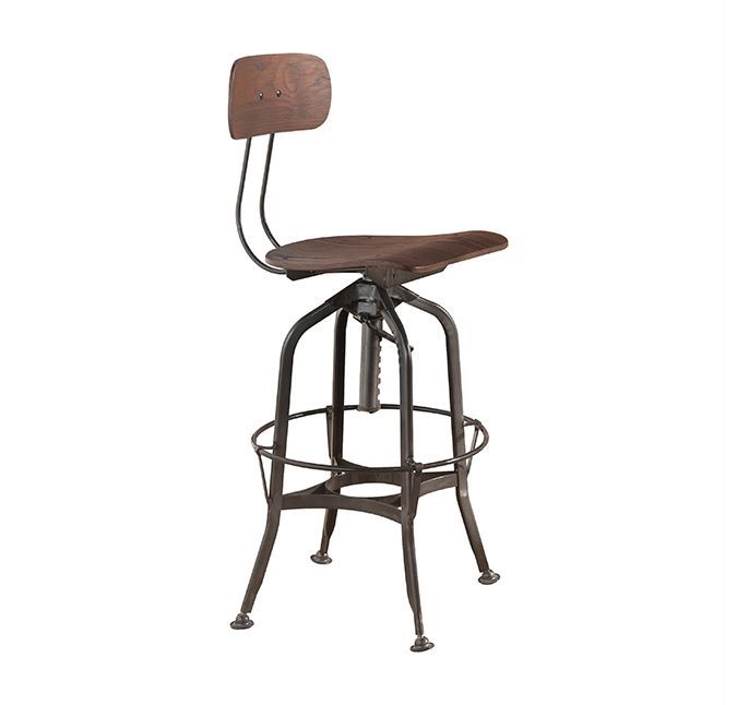 Kaeso - Stool - Walnut & Gunmetal