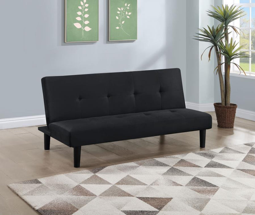 Stanford - Multipurpose Upholstered Tufted Convertible Sofa Bed - Black